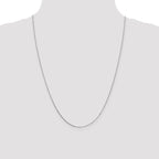 Leslie's 14K White Gold .8mm Box with Lobster Clasp Chain - Image 4