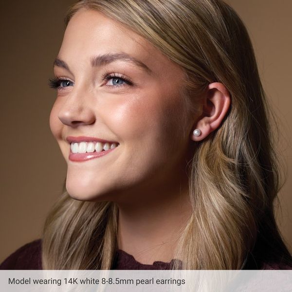 Pearl Stud Earrings - Image 4