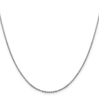 Leslie's 14K White Gold 1.7mm Flat Cable Chain - Image 2