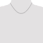 Leslie's 14K White Gold 1.7mm Flat Cable Chain - Image 4
