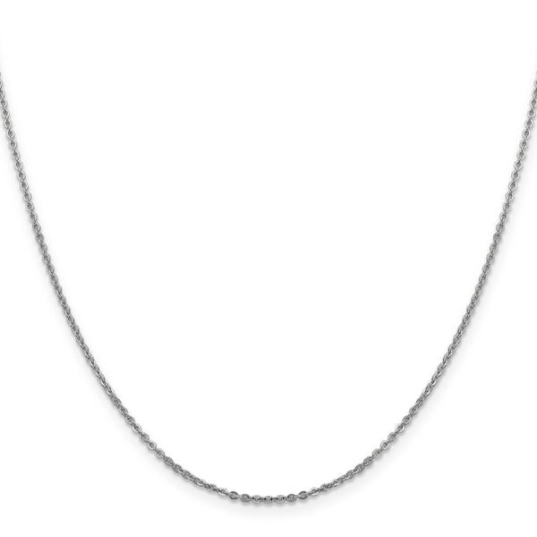 Leslie's 14K White Gold 1.7mm Flat Cable Chain - Image 2