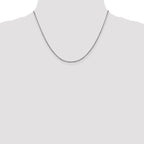 Leslie's 14K White Gold 1.7mm Flat Cable Chain - Image 4