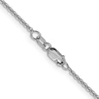 Leslie's 14K White Gold 1.7mm Flat Cable Chain - Image 3