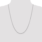 Leslie's 14K White Gold 1.7mm Flat Cable Chain - Image 4