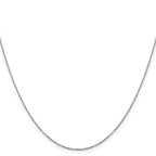 Leslie's 14K White Gold 1.1mm Flat Cable Chain - Image 2
