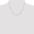 Leslie's 14K White Gold 1.1mm Flat Cable Chain - Image 4