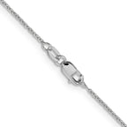 Leslie's 14K White Gold 1.1mm Flat Cable Chain - Image 3