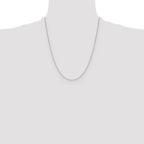 Leslie's 14K White Gold 1.1mm Flat Cable Chain - Image 4