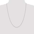 Leslie's 14K White Gold 1.1mm Flat Cable Chain - Image 4