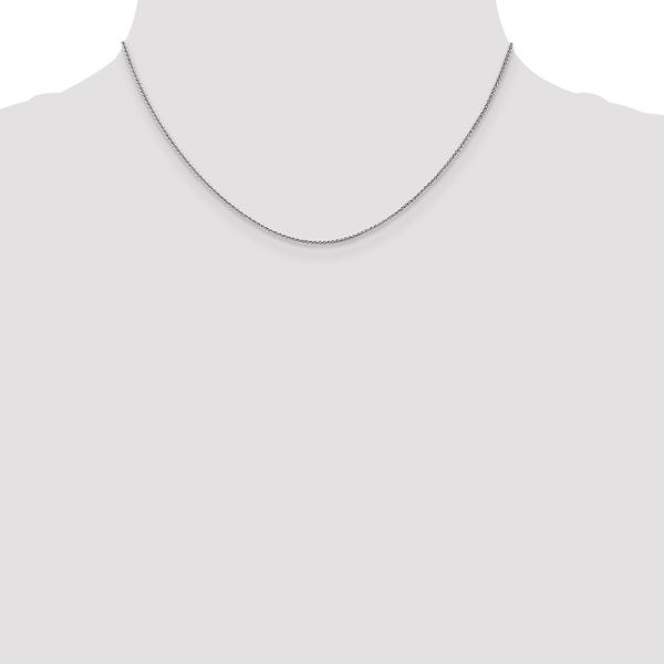 Leslie's 14K White Gold 1.0mm Spiga Chain - Image 4