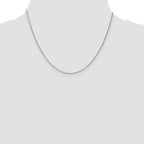 Leslie's 14K White Gold 1.0mm Spiga Chain - Image 4