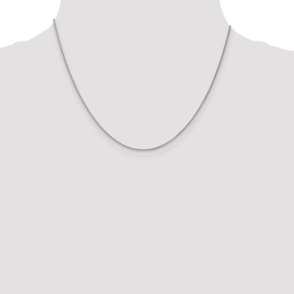 Leslie's 14K White Gold 1.0mm Spiga Chain - Image 4