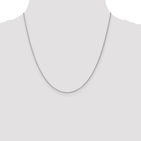 Leslie's 14K White Gold 1.0mm Spiga Chain - Image 4