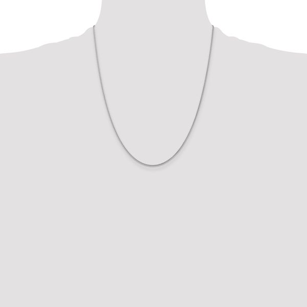 Leslie's 14K White Gold 1.0mm Spiga Chain - Image 4