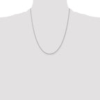 Leslie's 14K White Gold 1.0mm Spiga Chain - Image 4