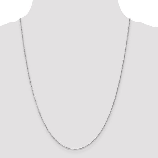 Leslie's 14K White Gold 1.0mm Spiga Chain - Image 4