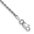 Leslie's 14K White Gold 1.5mm Diamond-Cut Rope Chain Anklet