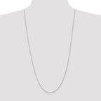 Leslie's 14K White Gold 1.5mm Diamond-Cut Rope Chain - Image 4