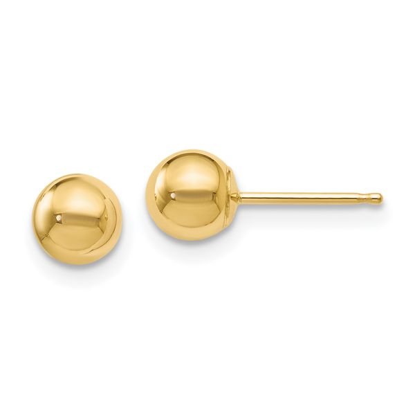 Leslie's 14K Polished 5mm Ball Post Earrings