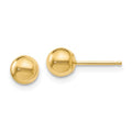 Leslie's 14K Polished 5mm Ball Post Earrings