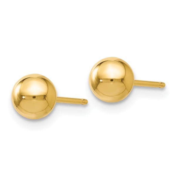 Leslie's 14K Polished 5mm Ball Post Earrings - Image 2