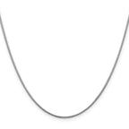 Leslie's 14K White Gold 1mm Round Snake Chain - Image 2