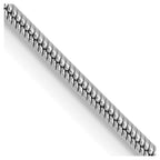 Leslie's 14K White Gold 1mm Round Snake Chain