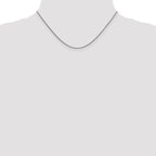 Leslie's 14K White Gold 1.6mm Round Cable Chain - Image 4