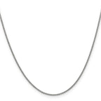 Leslie's 14K White Gold 1.6mm Round Cable Chain - Image 2