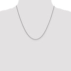 Leslie's 14K White Gold 1.6mm Round Cable Chain - Image 4