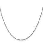 Leslie's 14K White Gold 1.3mm Singapore Chain - Image 2
