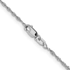 Leslie's 14K White Gold 1.3mm Singapore Chain - Image 3