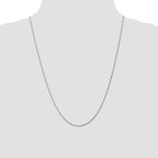 Leslie's 14K White Gold 1.3mm Singapore Chain - Image 4