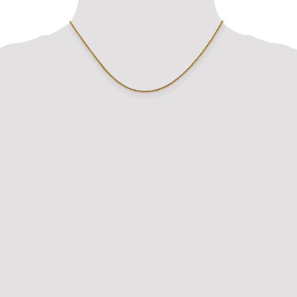 Leslie's 14K 1mm Sparkle Singapore Chain - Image 4