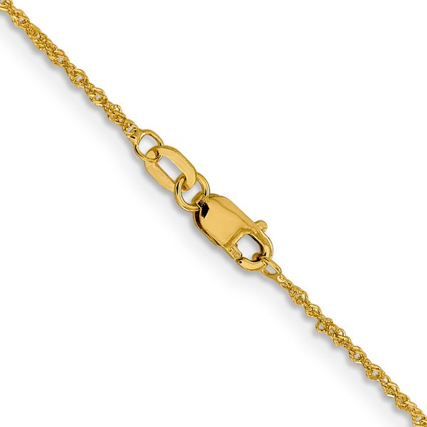 Leslie's 14K 1mm Sparkle Singapore Chain - Image 3
