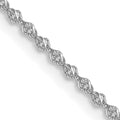 Leslie's 14K White Gold 1mm Sparkle Singapore Chain