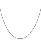 Leslie's 14K White Gold 1mm Sparkle Singapore Chain - Image 2
