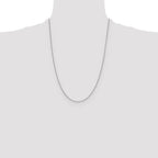 Leslie's 14K White Gold 1mm Sparkle Singapore Chain - Image 4