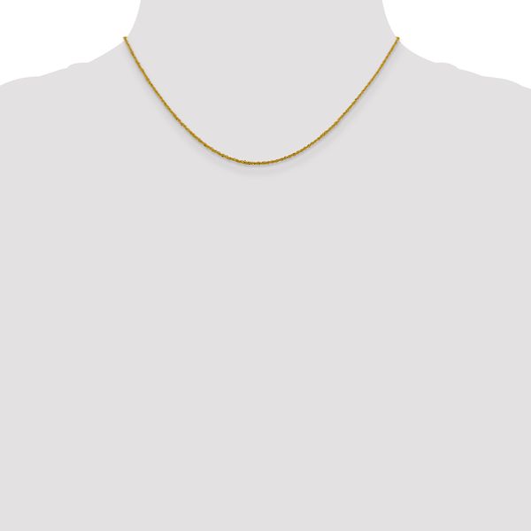 Leslie's 14K 1.3mm Sparkle Singapore Chain - Image 4