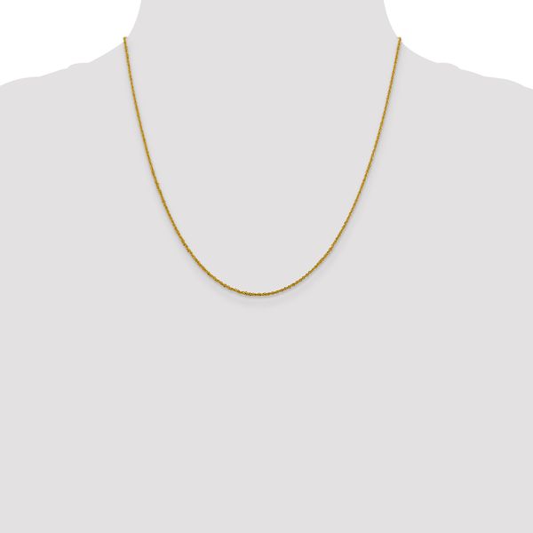 Leslie's 14K 1.3mm Sparkle Singapore Chain - Image 4