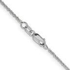 Leslie's 14K White Gold 1.3mm Sparkle Singapore Chain - Image 3