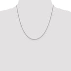 Leslie's 14K White Gold 1.3mm Sparkle Singapore Chain - Image 4