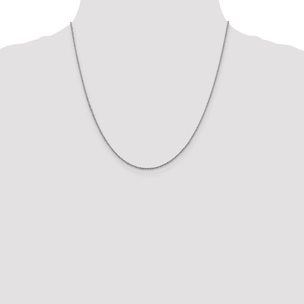 Leslie's 14K White Gold 1.3mm Sparkle Singapore Chain - Image 4