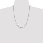 Leslie's 14K White Gold 1.3mm Sparkle Singapore Chain - Image 4