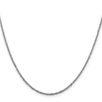 Leslie's 14K White Gold 1.6mm Sparkle Singapore Chain - Image 2