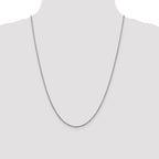 Leslie's 14K White Gold 1.6mm Sparkle Singapore Chain - Image 4
