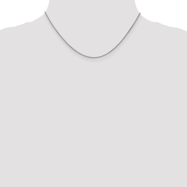 Leslie's 14K White Gold 1.2mm Spiga Chain - Image 4