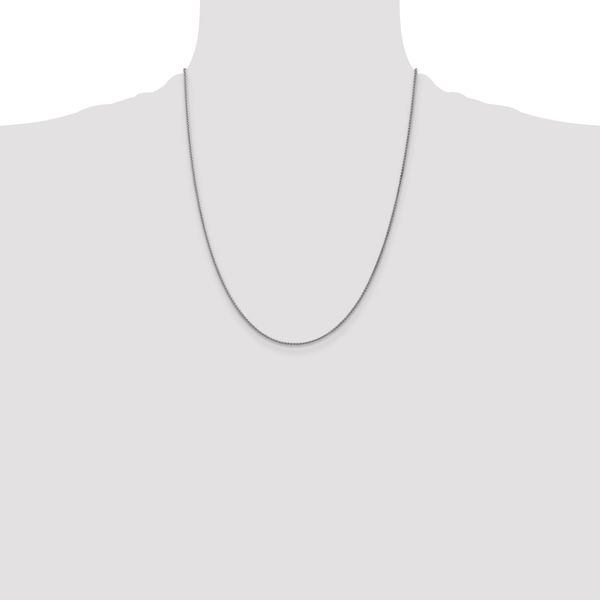 Leslie's 14K White Gold 1.2mm Spiga Chain - Image 4