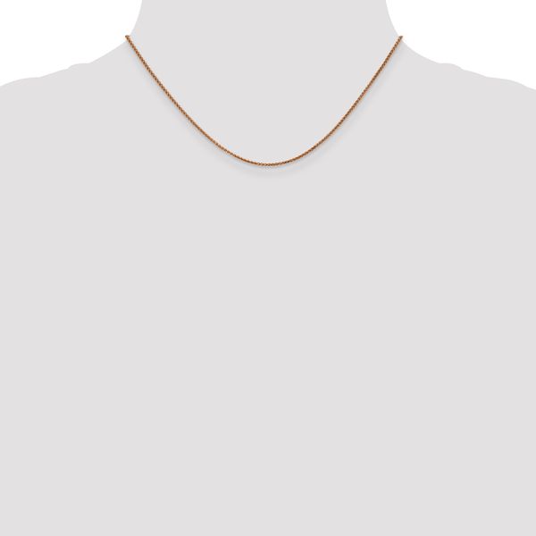 Leslie's 14K Rose Gold 1.2mm Spiga Chain - Image 4