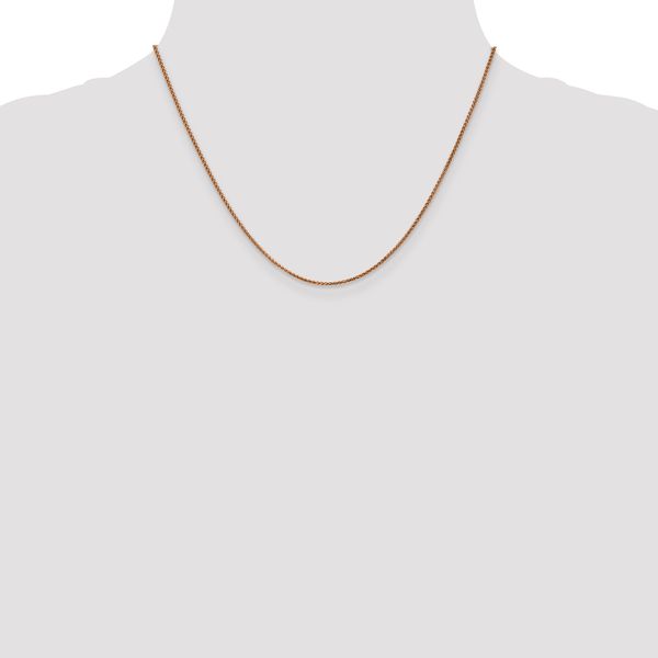 Leslie's 14K Rose Gold 1.2mm Spiga Chain - Image 4